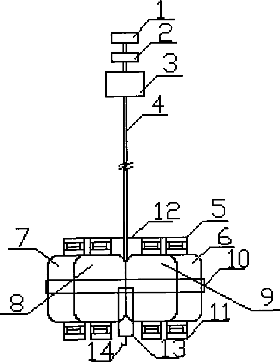 Deep water type water quality measurement multi-point sampling device