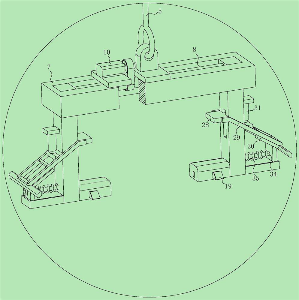 Special crane for steel coil transferring