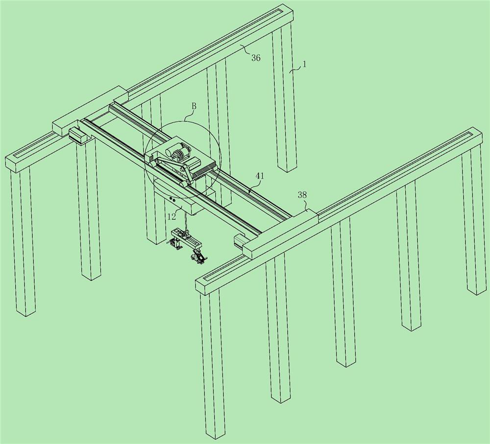 Special crane for steel coil transferring