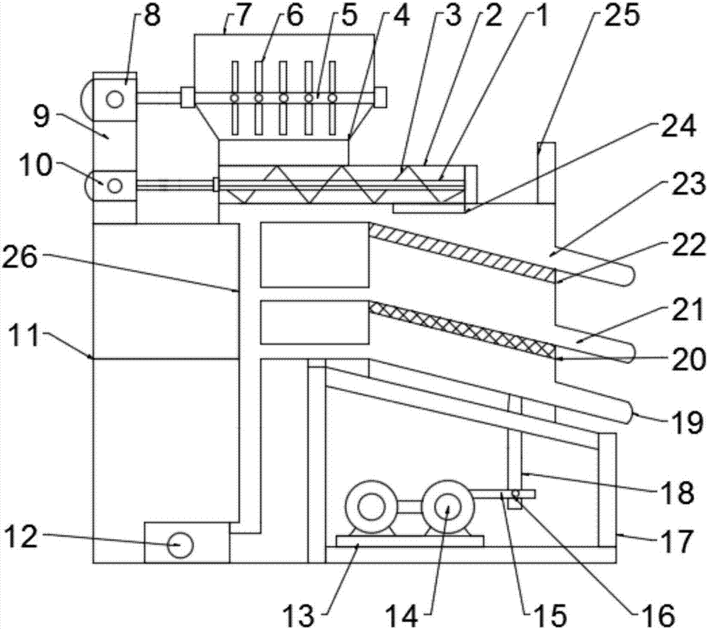 Rice crop primary processing device