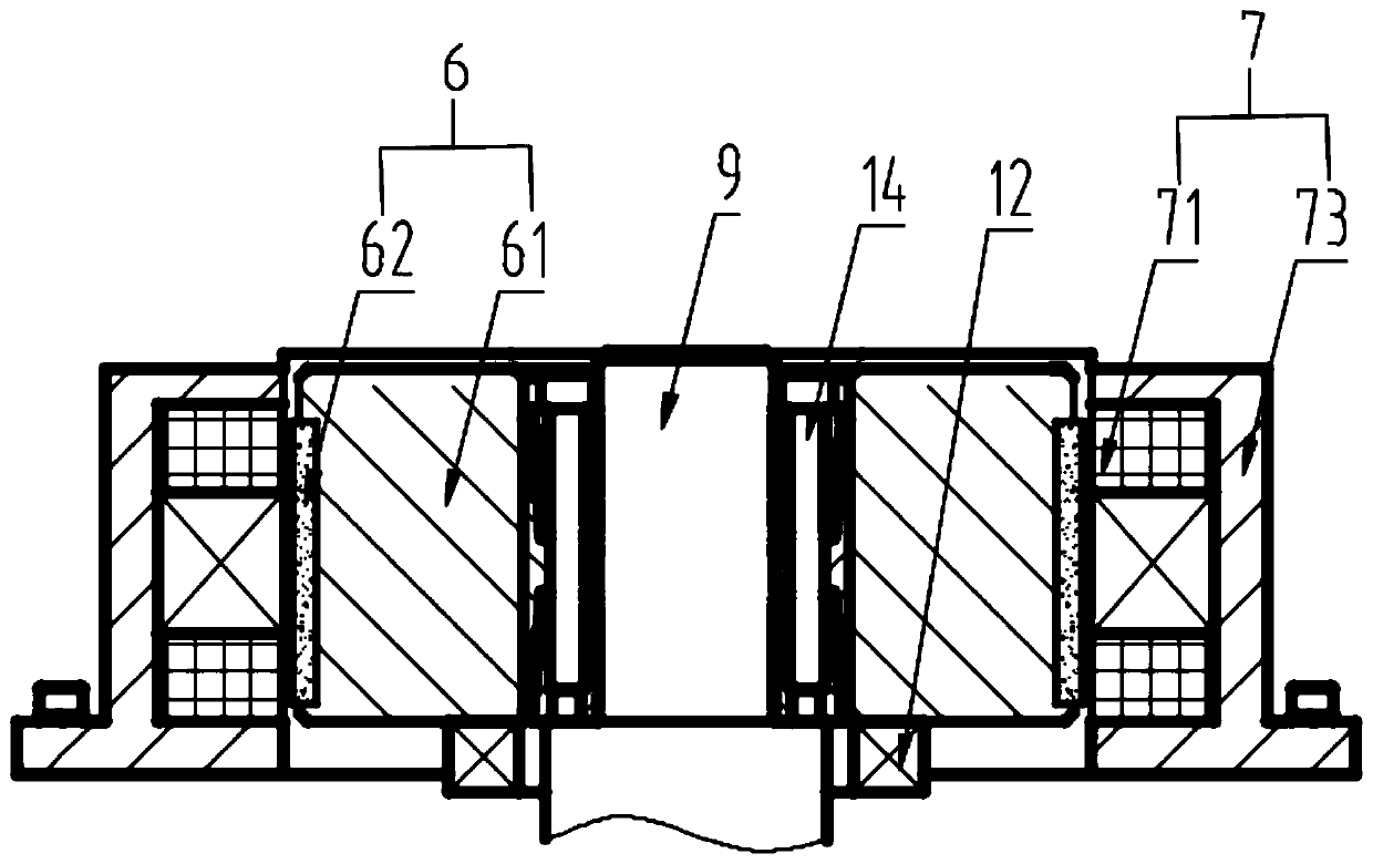 Composite crusher directly driven by permanent magnet synchronous motor