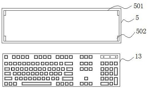 Machining mold with painting function for computer keyboard