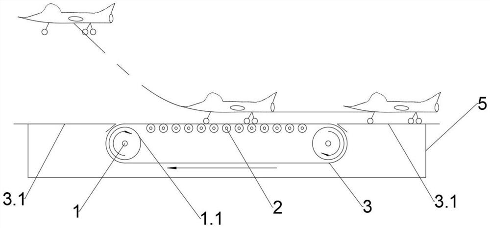 Dynamic runway for taking off and landing of airplane