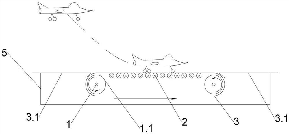 Dynamic runway for taking off and landing of airplane