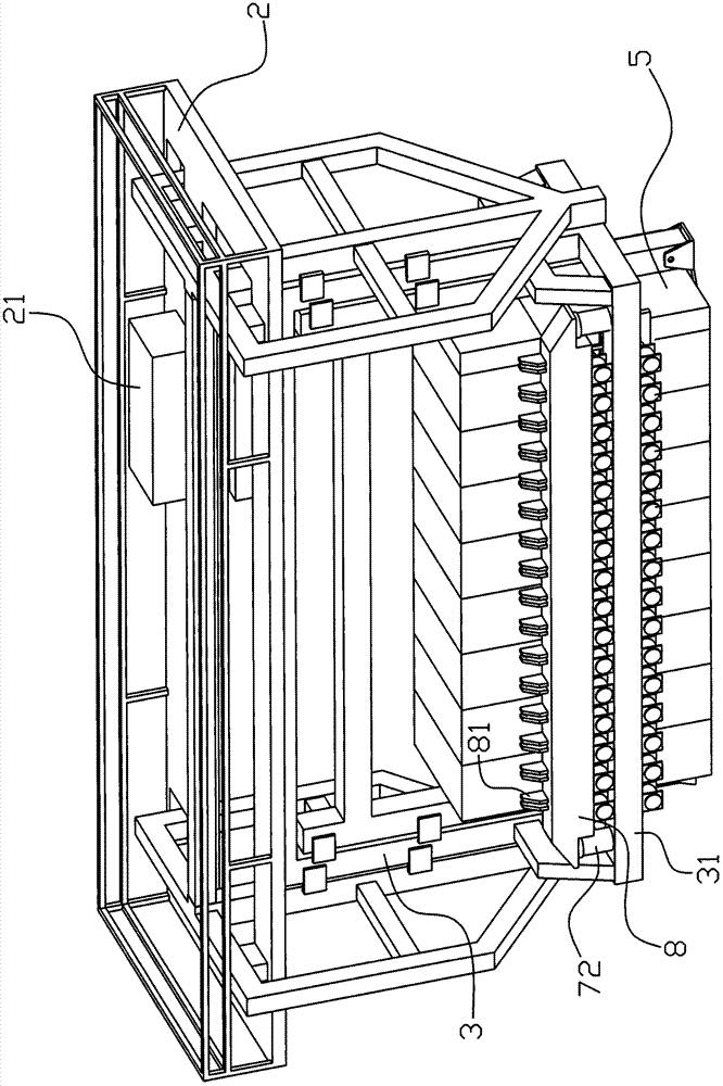 Automatic separator for autoclaved aerated concrete building blocks