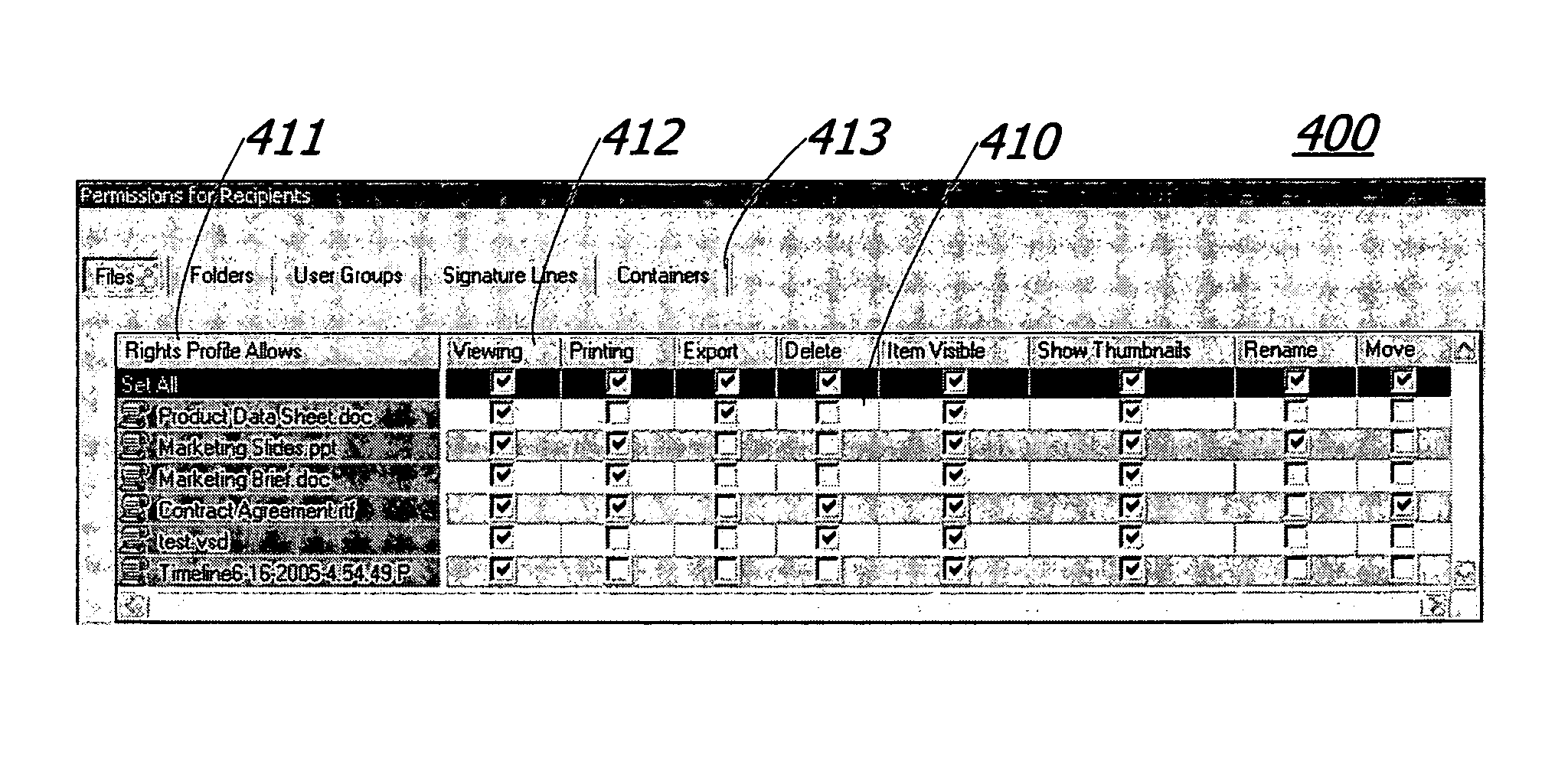 Method and system for digital rights management of documents