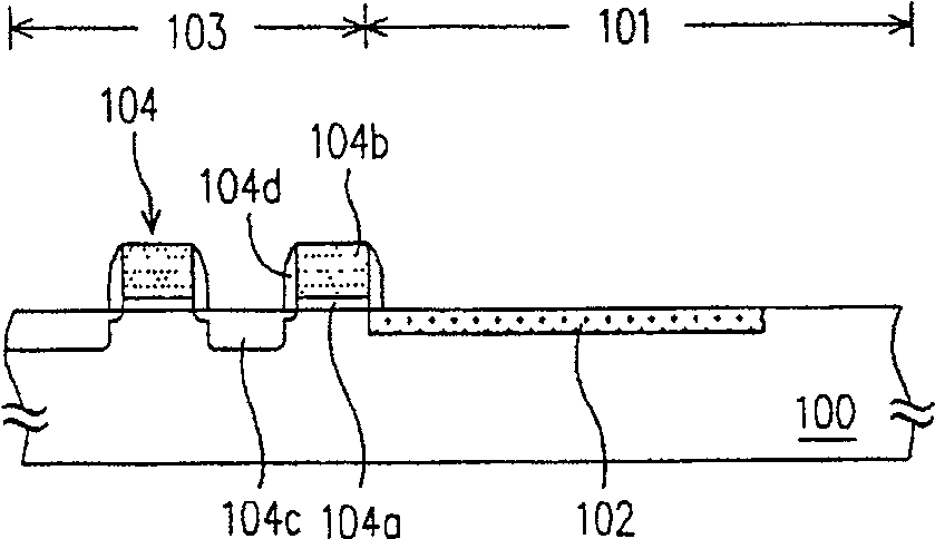 Image sensor from CMOS transistors, and manufacturing method