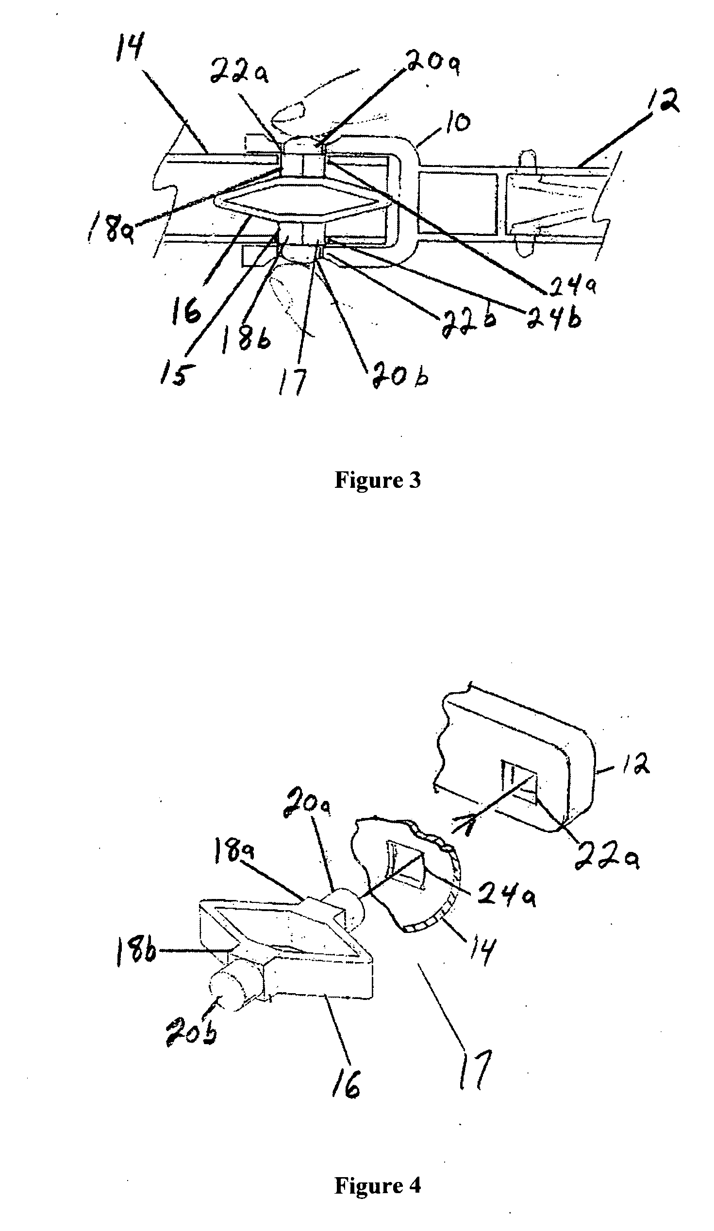 Locking hinge connector apparatus