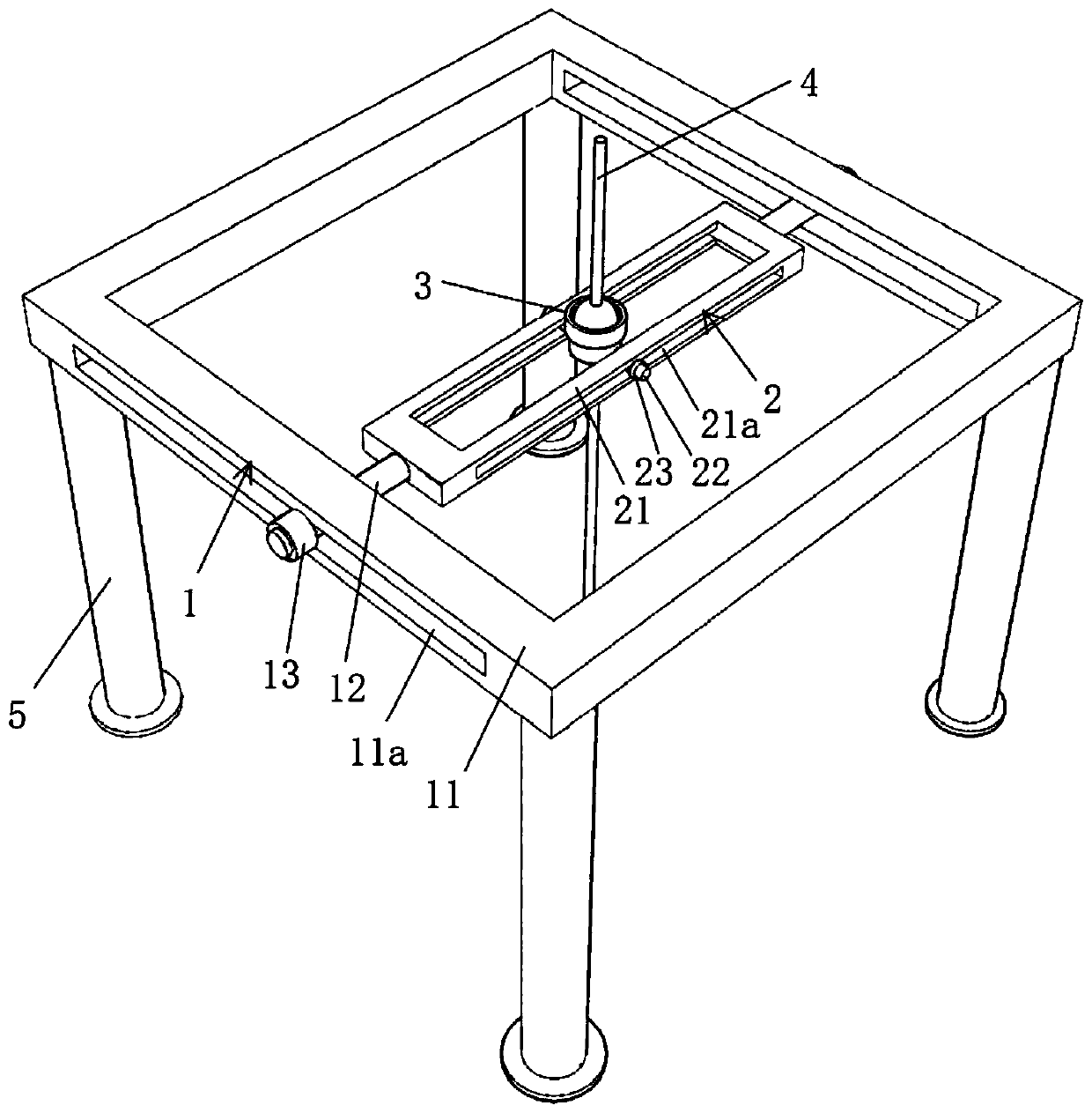 Three-dimensional percutaneous puncture positioning and fixing device