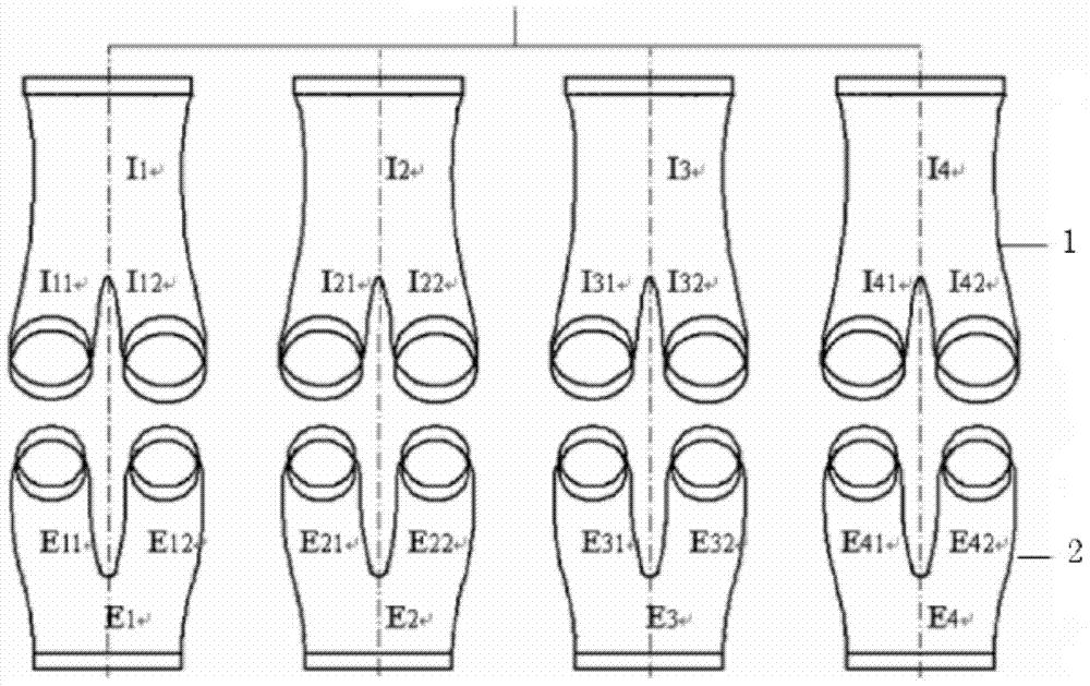 Engine cylinder cover air channel structure