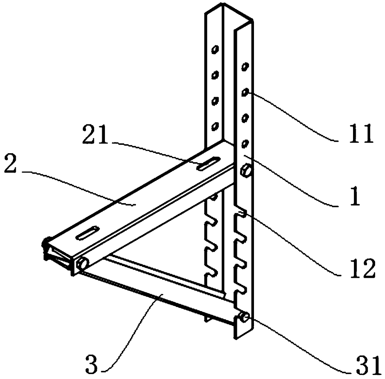 Mounting frame suitable for overloading type air conditioner external unit