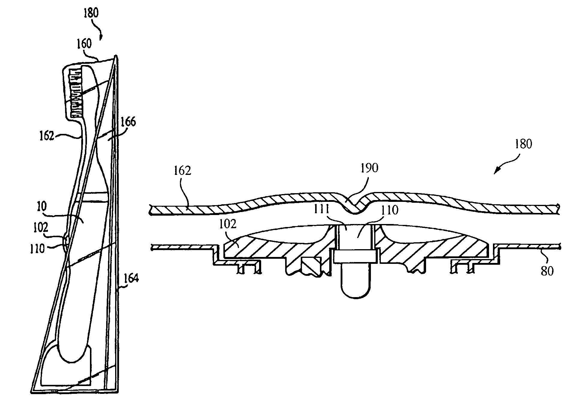 Electric toothbrushes and packages containing same