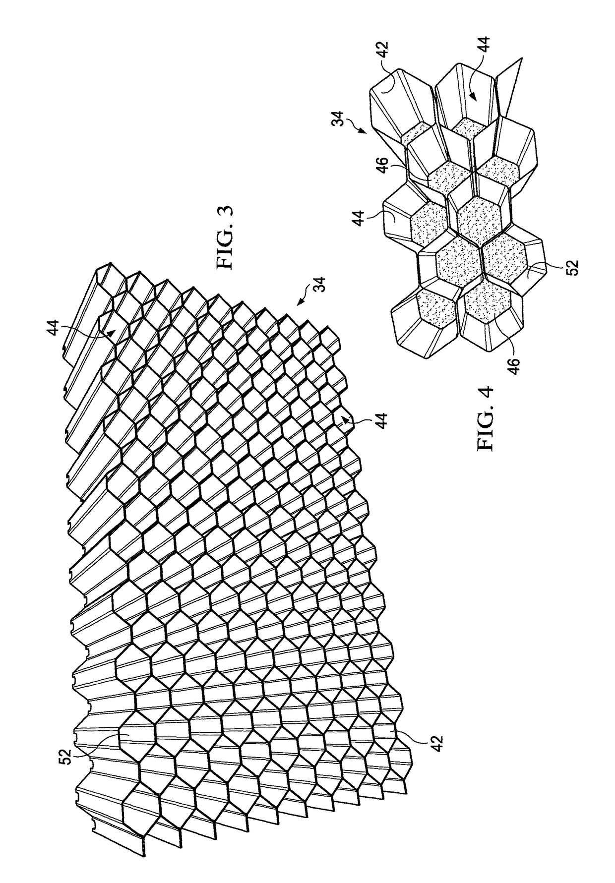 Septumization of cellular cores