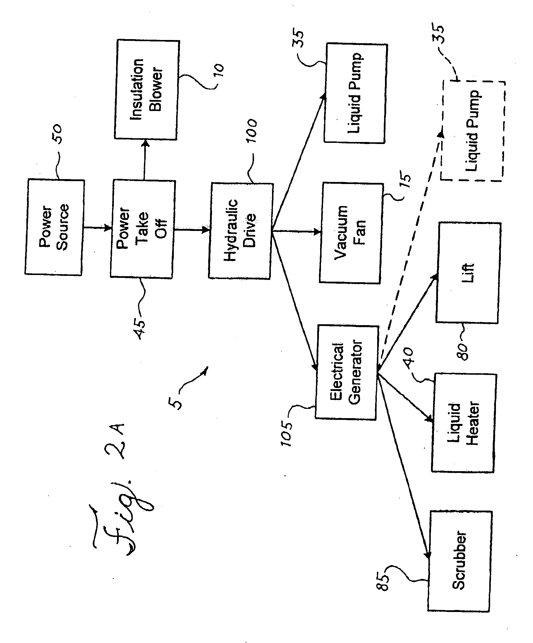 Sprayed insulation application system having variably locatable components