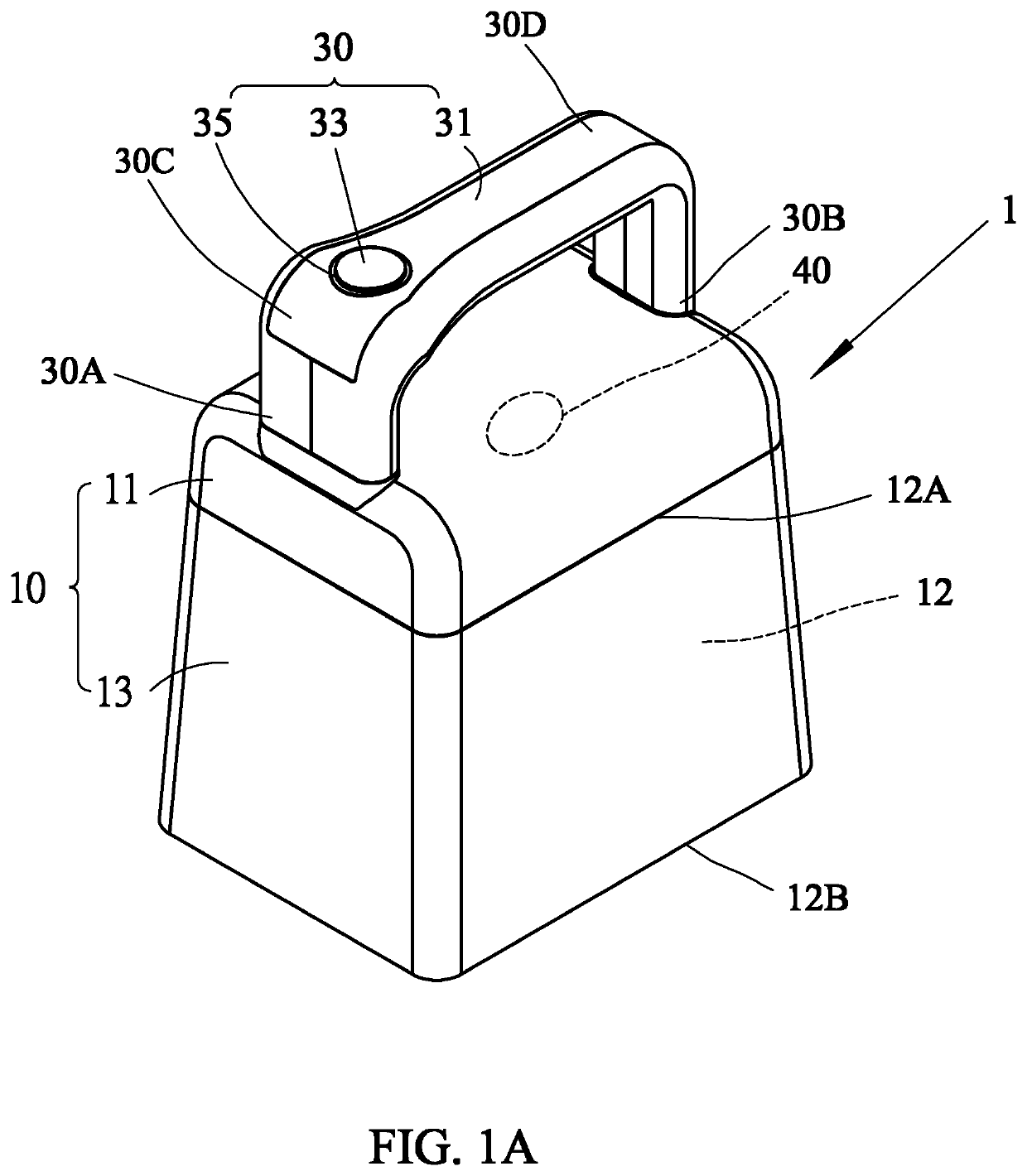 Portable image capture device having handle assembly disposed on main body and portable image capture system using such portable image capture device