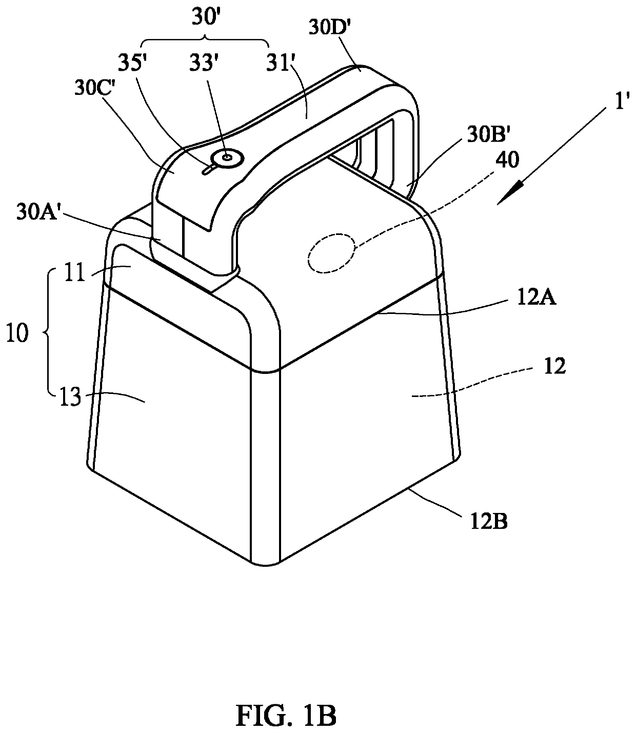 Portable image capture device having handle assembly disposed on main body and portable image capture system using such portable image capture device