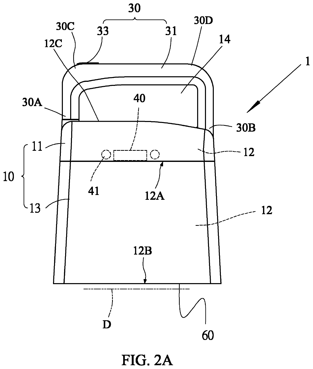 Portable image capture device having handle assembly disposed on main body and portable image capture system using such portable image capture device