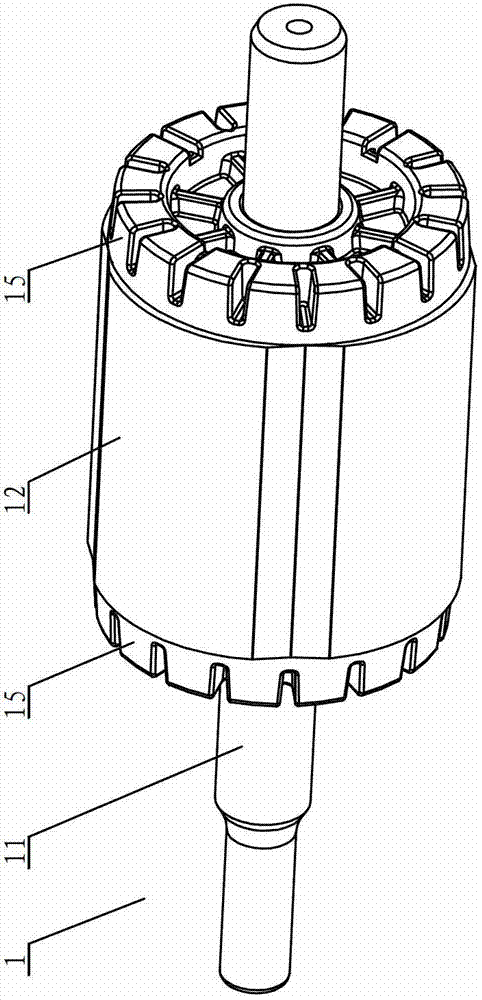 Permanent-magnet rotor with embedded magnetic steels