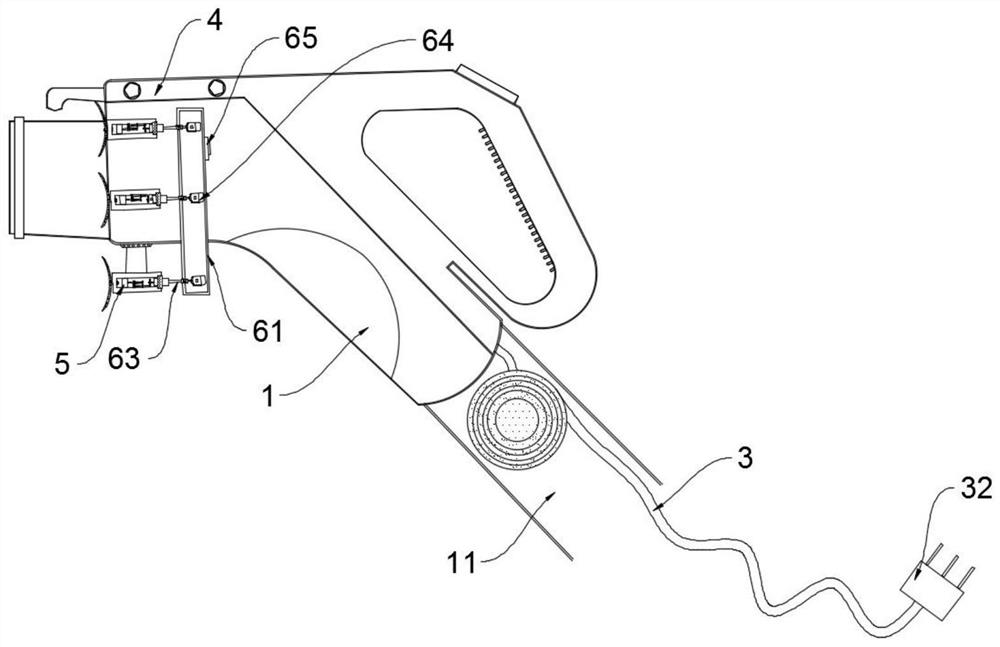 New energy charging gun convenient to carry