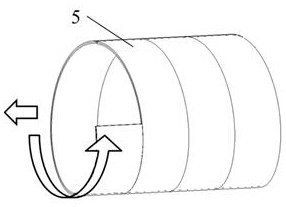 Low-carbon additive supporting structure construction device, heading machine and construction method