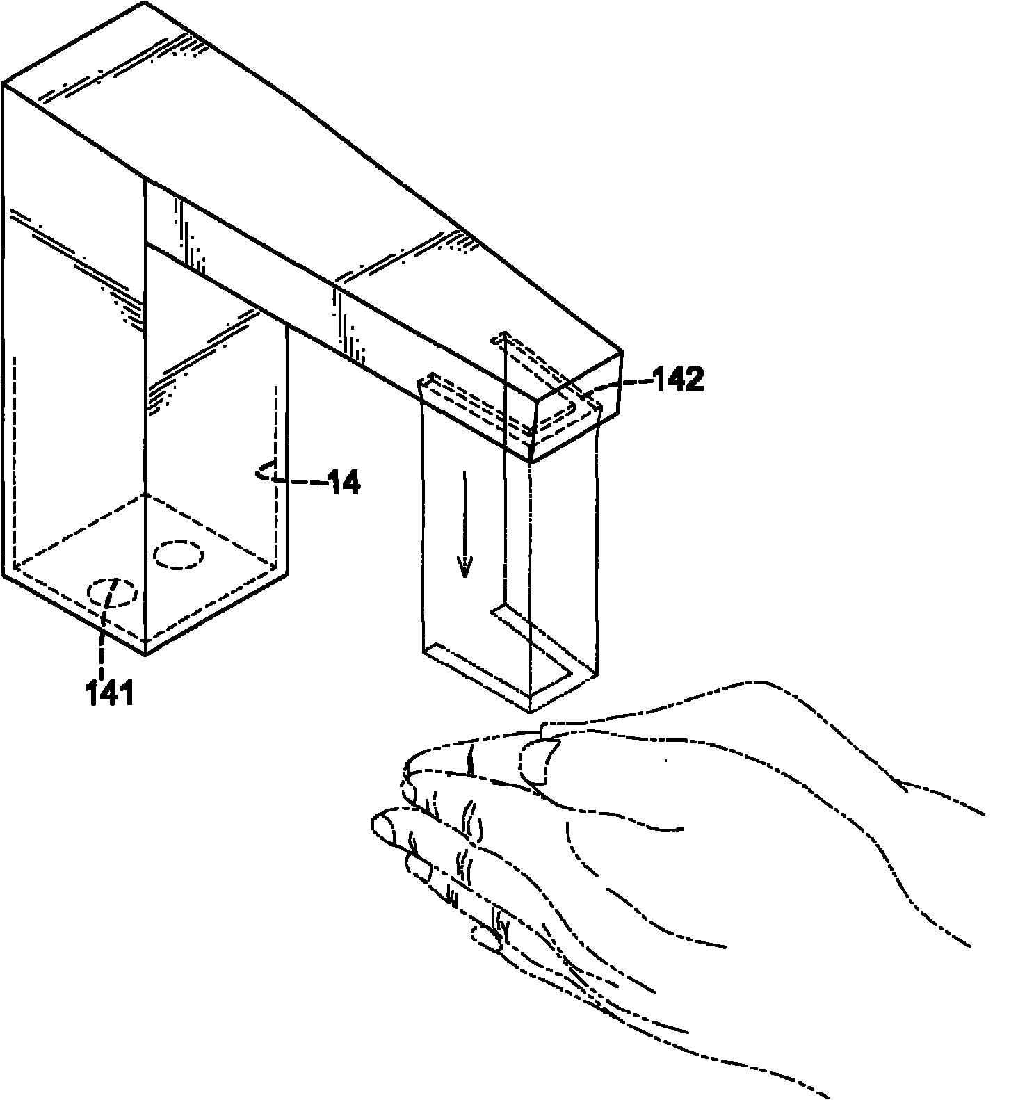 Water tap with U-shaped water outlet