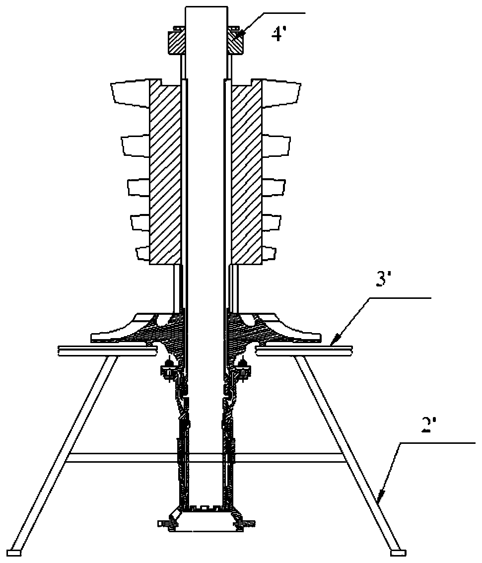 Integrated assembly auxiliary device for gas generator rotor