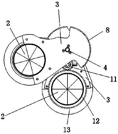 A driving system for stage lighting optical components