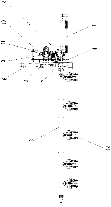 Boring rod feeding-in protection device