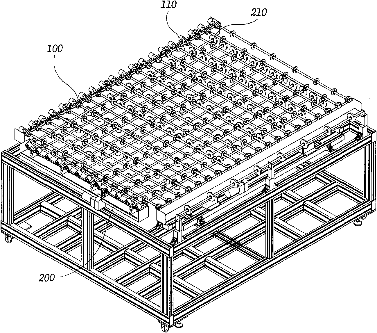 Pneumatic spiral direction-converted conveyor