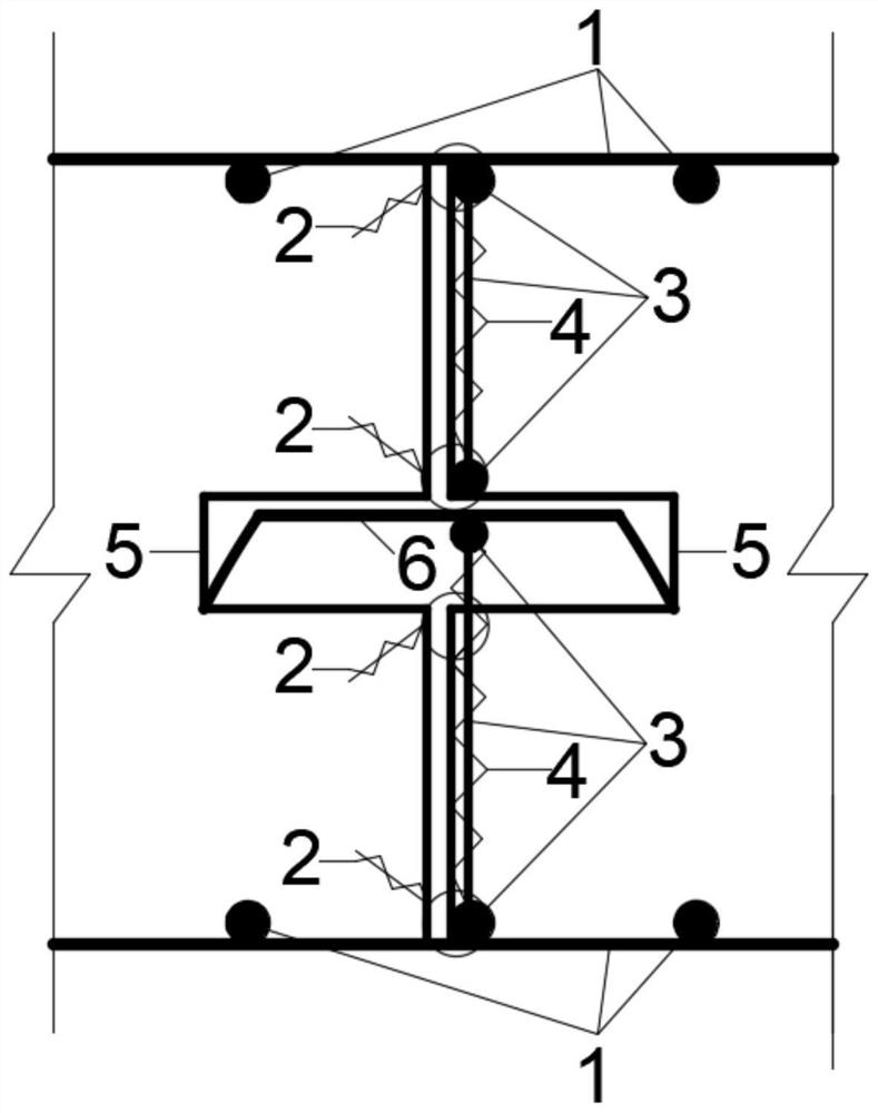 Non-destructive reinforcing combination device for water stop steel plate and manufacturing method of non-destructive reinforcing combination device