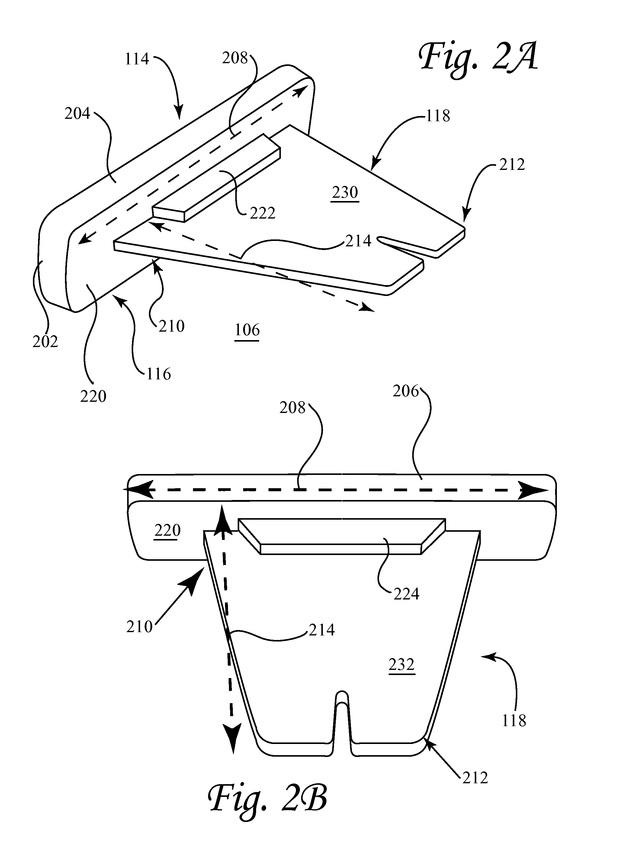 Shaving device with a pad