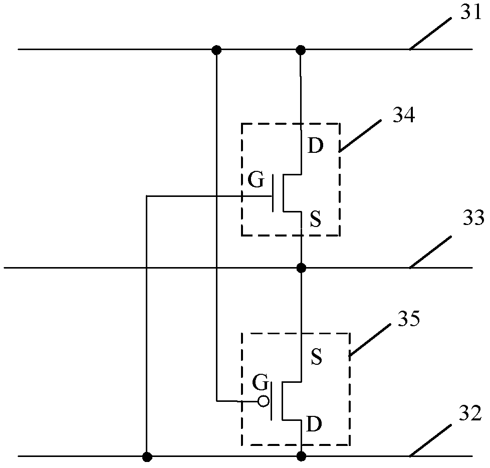 Static discharge protective circuit and display device comprising same