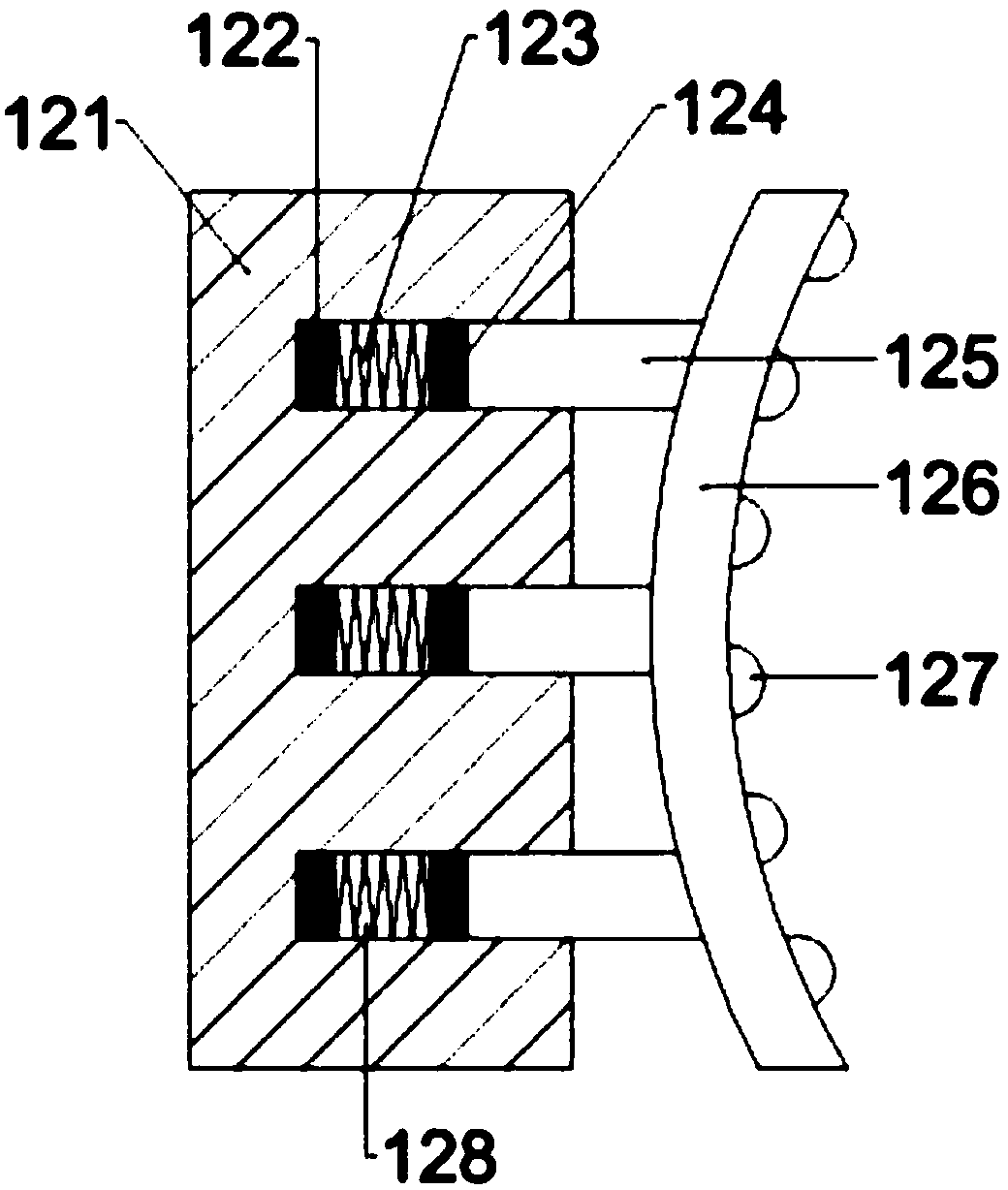 Leg nursing and massaging device with lifting function