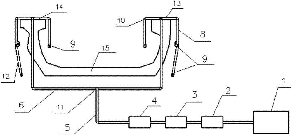 Integrated spraying maintenance system and method for U-beam body