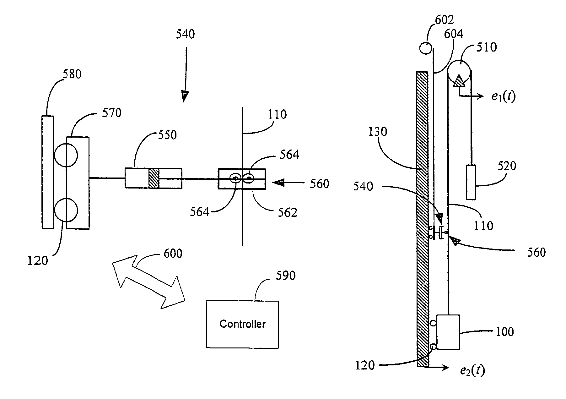 System and method for damping vibrations in elevator cables