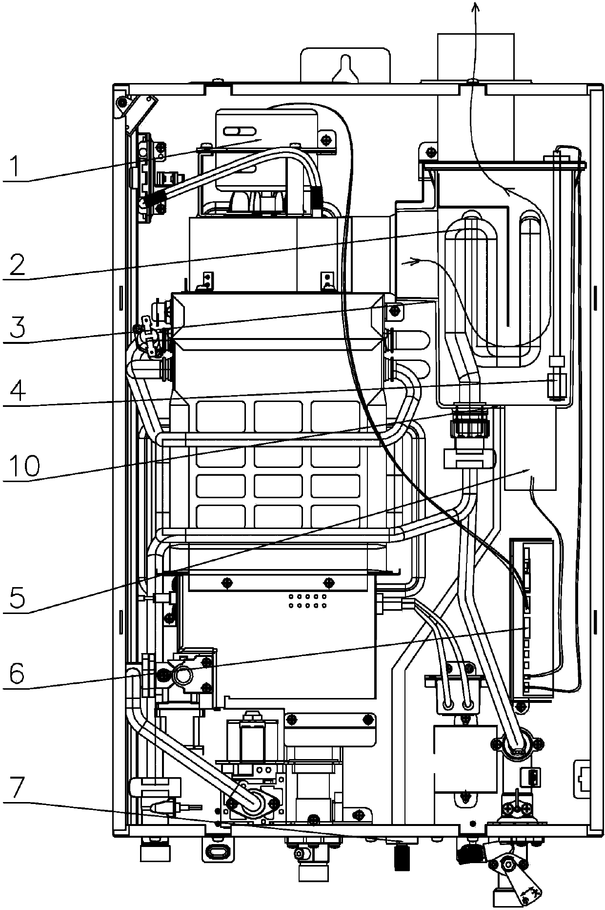 Condensing gas water heater