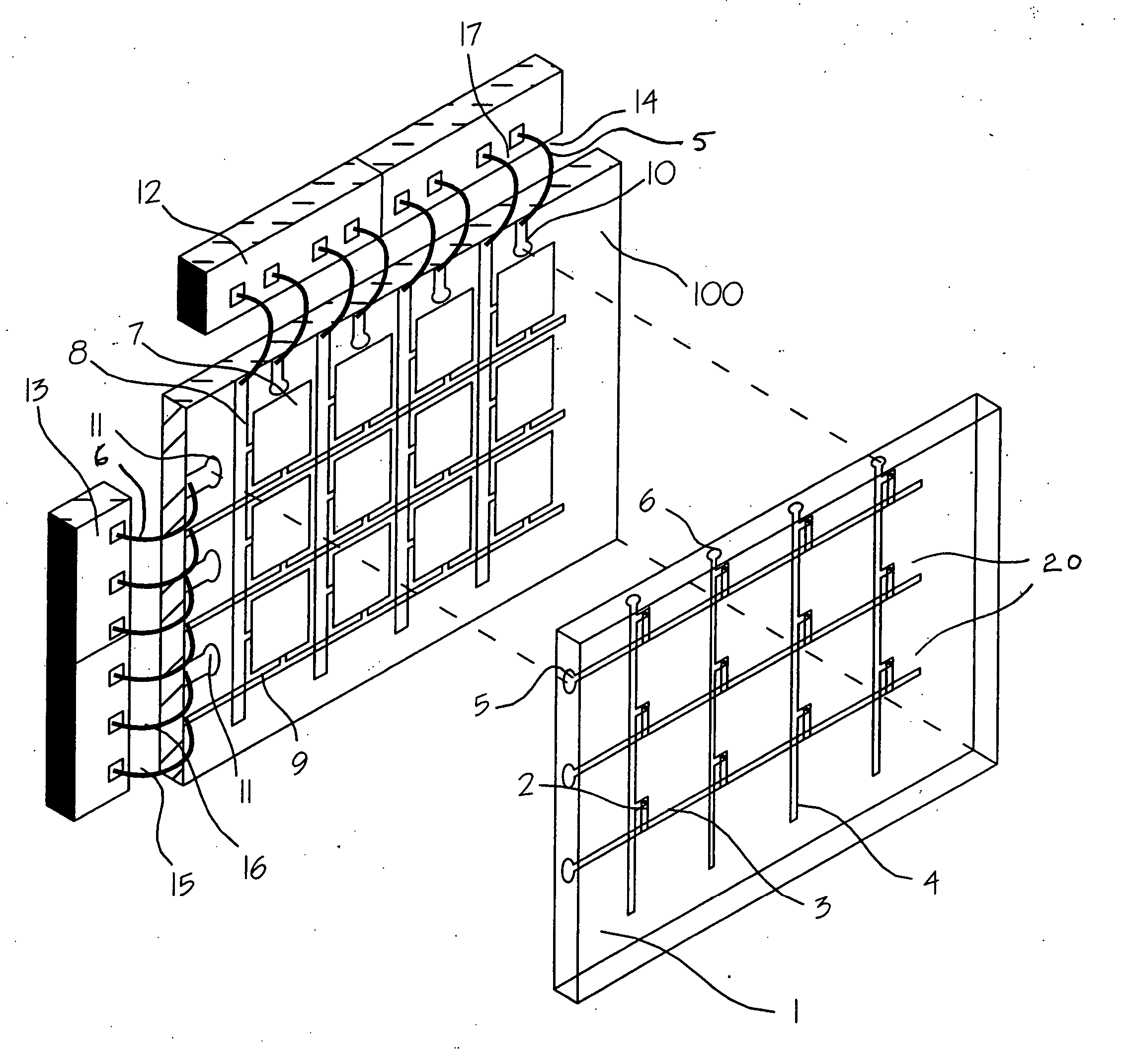 Method and device for reading display pixel emission and ambient luminance levels