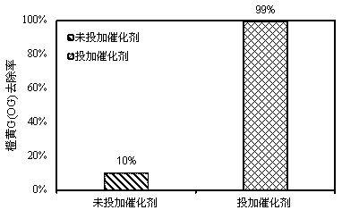 Water treatment method and device for catalytic ozone oxidation