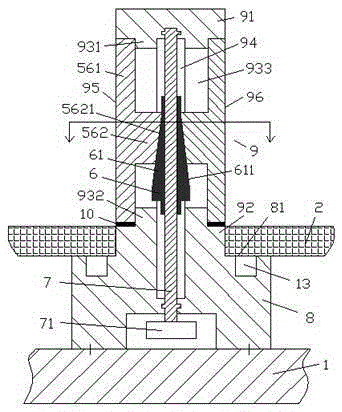 Fixing column apparatus provided abrasion-resistant gasket and elastic ejection part and used for PCB (printed circuit board)