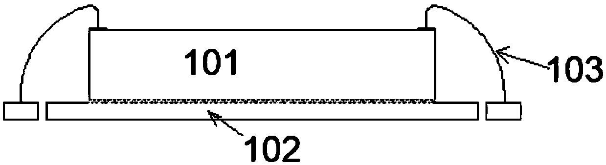 Packaging structure and method for eliminating internal stress of packaged body after sensor chip packaging