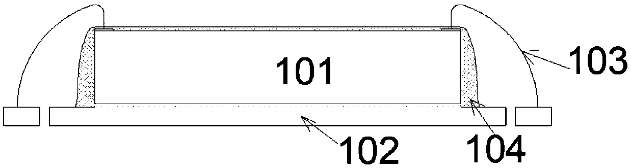 Packaging structure and method for eliminating internal stress of packaged body after sensor chip packaging