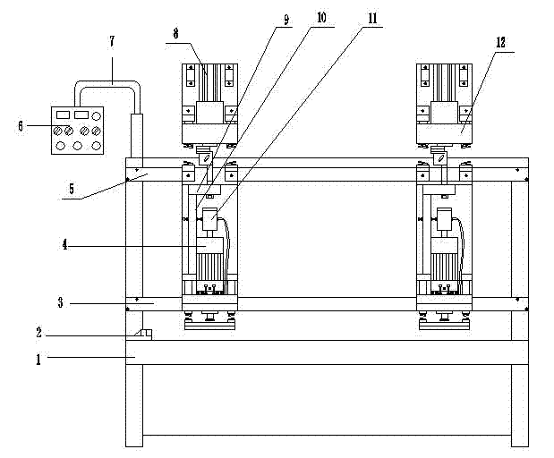 Intelligent back-cutting double-end vertical hole extending machine