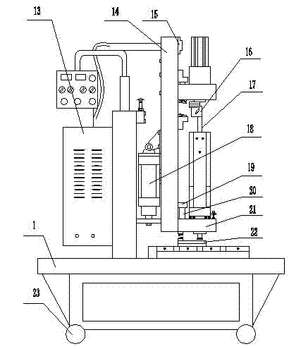 Intelligent back-cutting double-end vertical hole extending machine