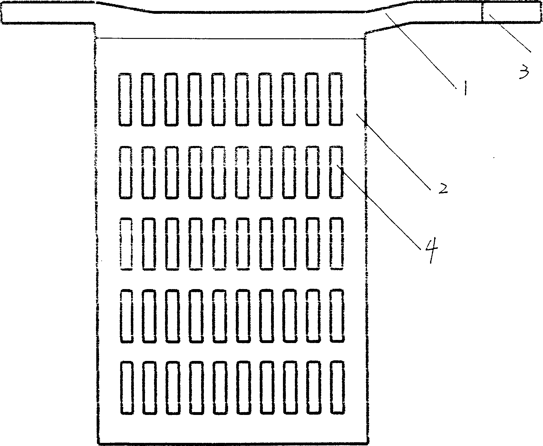 Anode plate for electrolyzing metal manganese