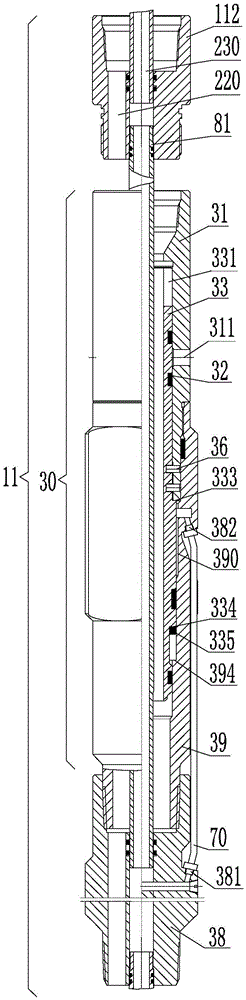 Layering continuous well testing system and use method thereof