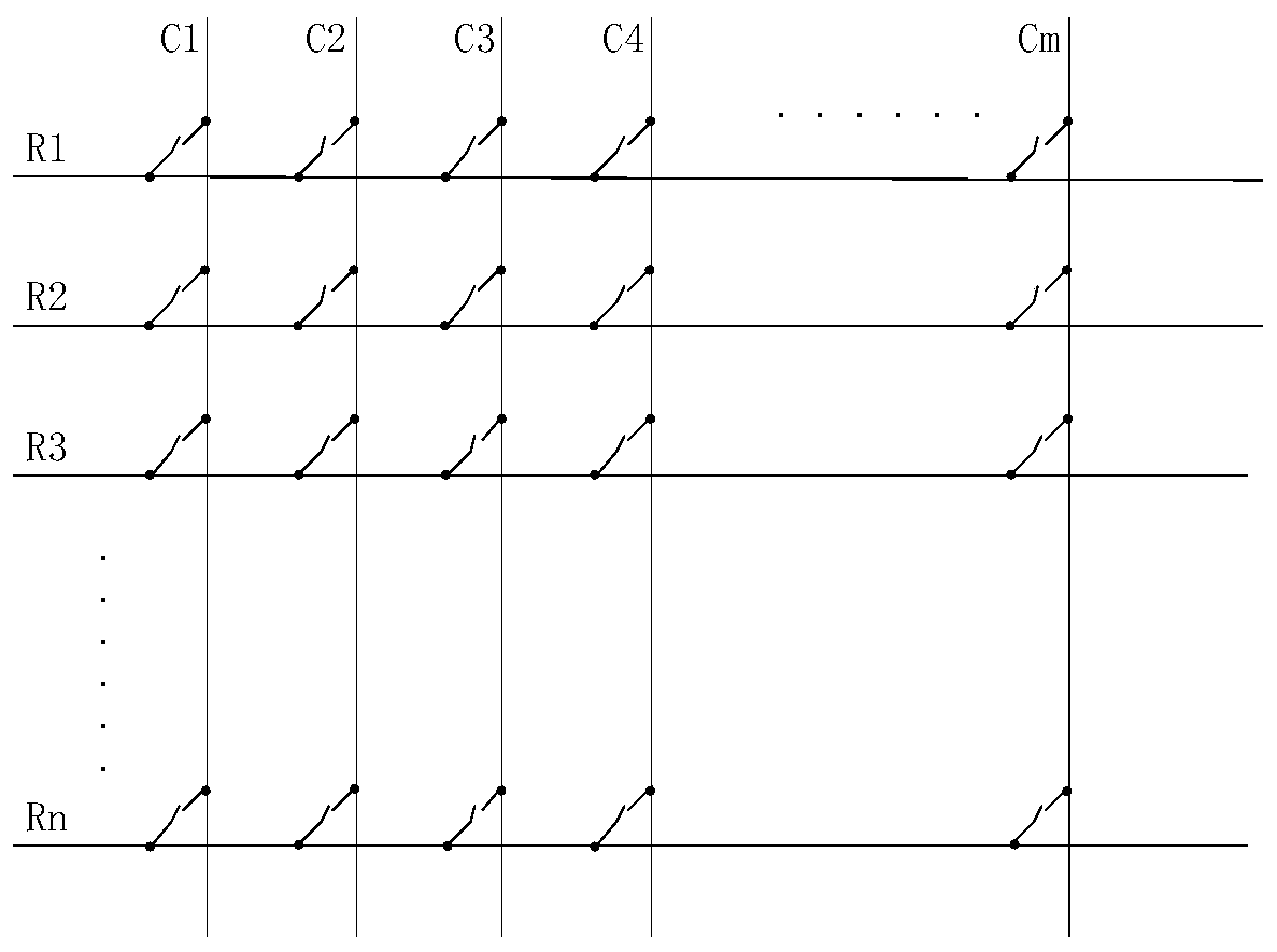 A matrix switch relay fault detection device and detection method