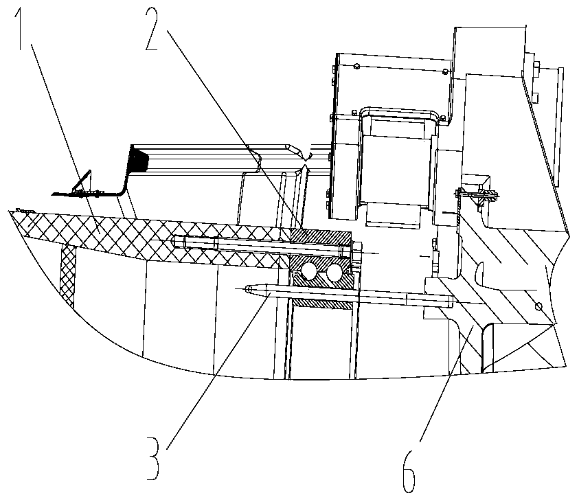 Replacement method of wind turbine pitch bearing