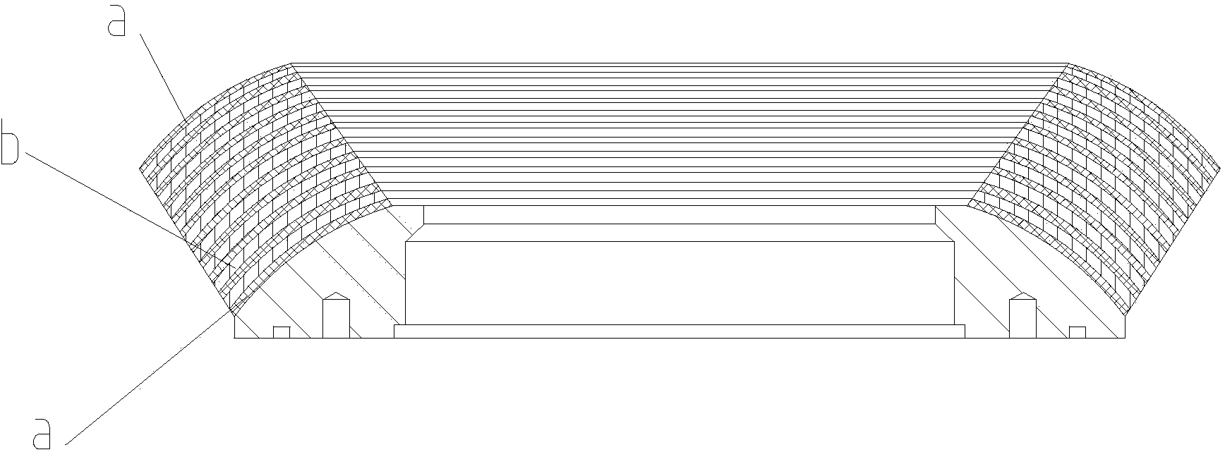 Method for improving vulcanization bonding strength of natural rubber elastic element and metal reinforcing element of flexible joint