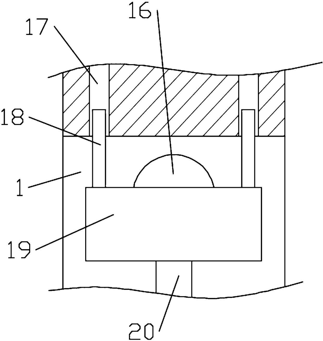 Automatic feeding device for chicken breeding