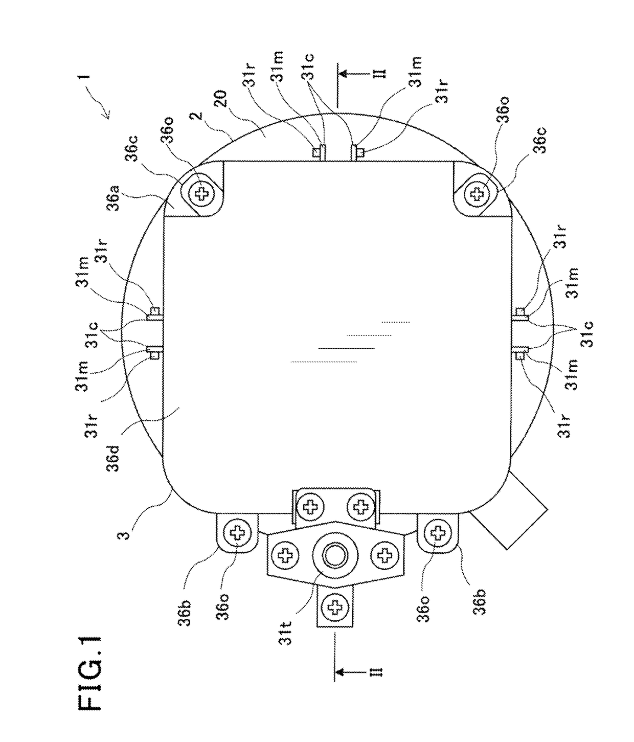 Rotating electric machine integrated with controller